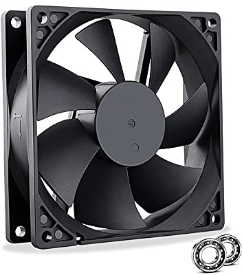 GDSTIME 92mm 24V Fan 92 x 25mm Computer PC Cooling Fan 9225 | Dual Ball Bearing 2500 RPM High Speed Case Cooler For Ventilation 92mm Fans Replacement