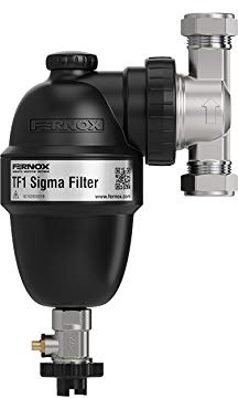 Fernox Tf1 Sigma Filter 22 Mm Central Heating Magnetic Sludge Remover in-Line System Water Radiator Boiler Cleaner