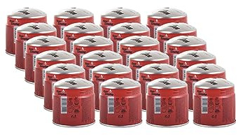 ALPEN - Pack 24 cartouches gaz 190g Butane Propane perçable sécurité stop-gaz