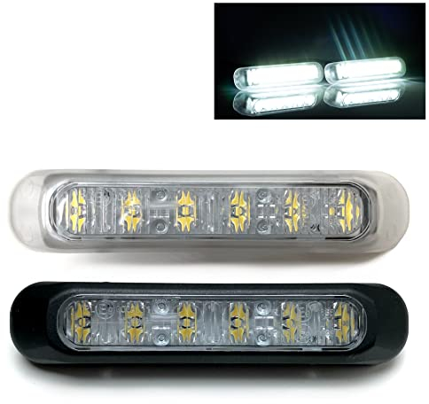 MelTruck LED Tagfahrleuchten Set - vorne - Compact - 12V/24V - E9 - wasserdicht - Paar - für PKW LKW Wohnmobil