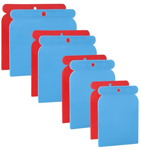 8 Stück Malerspachtel Kit, Kunststoff Füllung und Schabmesser Mehrzweck Japanische Spachtel zum Glätten von Oberflächen, Füllen, Skimming Oberflächen 4 Größe 50, 80, 100, 120mm