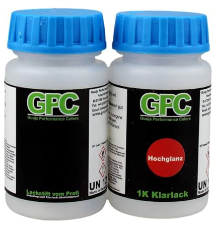 Guuja Lackstift für DAF J0794 DE HOOP TRANSPORT CREME Klarlack schnelltrocknend Tupflack Autolack