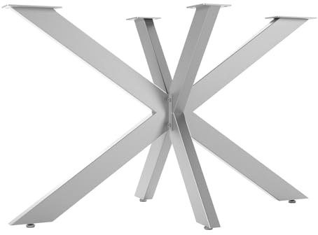 SOTECH Struttura del tavolo SPIDER/Gambe del tavolo pesanti in vero acciaio inox spazzolato/Gambe del tavolo 710 x 1200 x 680 mm/Montaggio facile
