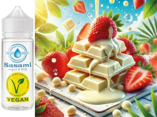 Chocolat blanc fraise arôme concentré - Vegan - Sasami - 100 ml
