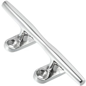 Motoforti 4 Inch Stainless Steel Hook Boat Deck Rope Cleats | Flagpole Cleat, Long-lasting