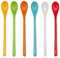 EIHI 6 Pezzi Cucchiaini Plastica, Cucchiaio Plastica,Cucchiaio In Plastica Colorato,Cucchiaio da Dessert,Cucchiaio da Yogurt, Cucchiaini da Caffè per Gelato,Dessert Torte Frutta Insalate Barbecu