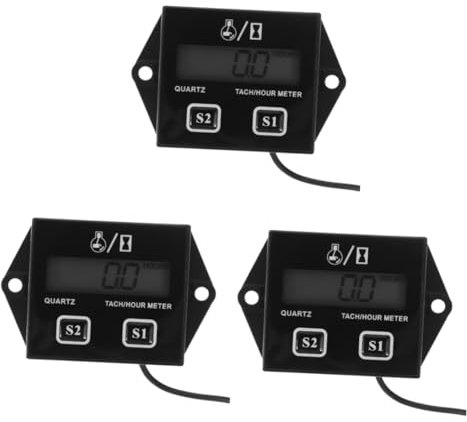 ULTECHNOVO 3sätze Digitaler Tachometer Für Kleine Motoren Präziser Drehzahlmesser Mit Lcd-display Für Motorräder Rasenmäher Kettensägen Und Generatoren Zuverlässige