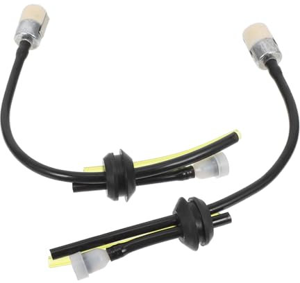 Gogogmee 2 Stück Multifunktions Kraftstoffleitung für Kleine Motoren Flexible Benzinschläuche mit Filter Einfache Installation Langlebige PE Materialien für Rasentrimmer und Gartengeräte
