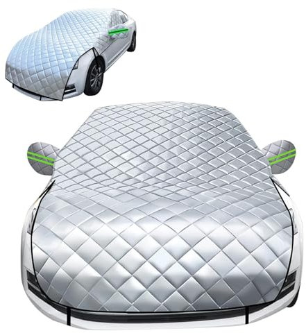 Halbgarage für Auto für Ford Fiesta ST 2012-2021, Auto Abdeckplane, Autoabdeckung Wasserdicht, Autogarage Abdeckung, Atmungsaktiv, Reißfest Und Langlebig