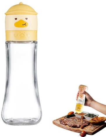 Salt and Pepper Grinder, 180ml/200ml Yellow Duck Portable Kitchen Salt Pepper, Premium Kitchen Manual Pepper Sea Salt Grinder with Adjustable Coarseness for Seasonings, Sea Salt, Coffee Beans