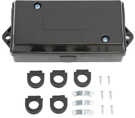 7 Way Electrical Trailer Junction Box, 7 Gang Trailer Wiring Connector Box for RV Boat Wire Connector Junction Box