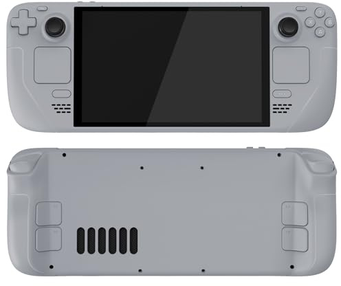 eXtremeRate Replacement Full Set Housing Shell with Buttons for Steam Deck OLED Handheld Console, Custom DIY New Hope Gray Faceplate Back Plate Trackpad Case for Steam Deck OLED Console