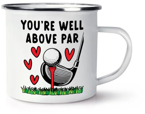 You're Well Above Par Golf - Tazza smaltata