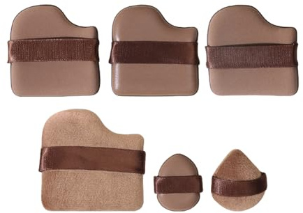 Puff Para Polvos Compactos Difuminador De Base Líquida | 6 Unidades Reutilizables Herramientas Belleza Para Difuminar Base Maquillaje Viaje Mujeres