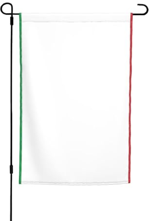 Bandera de Italia resistente a la decoloración para jardín, para todas las estaciones, decoración de patio al aire libre para porches