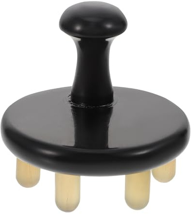 VILLFUL Oxhorn Bredtandad Massagekam Ergonomisk Design för Hårbottenmassage och Klådreducering Hållbarhet