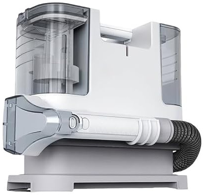 Oamger Polsterreiniger Gerät 9KPA, Waschsauger Teppichreiniger 400W, Fleckenreiniger Nasssauger für Teppich, Sofa, Vorleger, Polster, Treppen, Auto, 1L+0.5L großer Wassertank