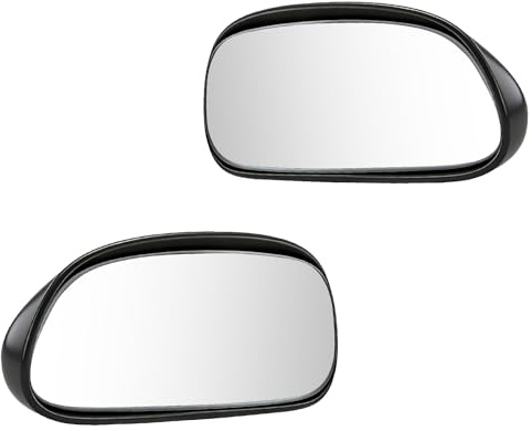 Opaltool Juego de 2 espejos para ángulos muertos laterales con rotación de 360 grados, universales para camiones, SUV y motocicletas