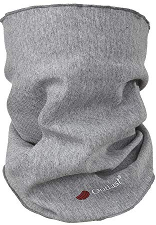 little angel Loop Schal Kinder, Schlauchschal, Loopschal, Rundschal aus Baumwolle, Halswärmer Funktionstuch Halstuch Nackenwärmer Outlast Baumwolle Jersey (Grau)