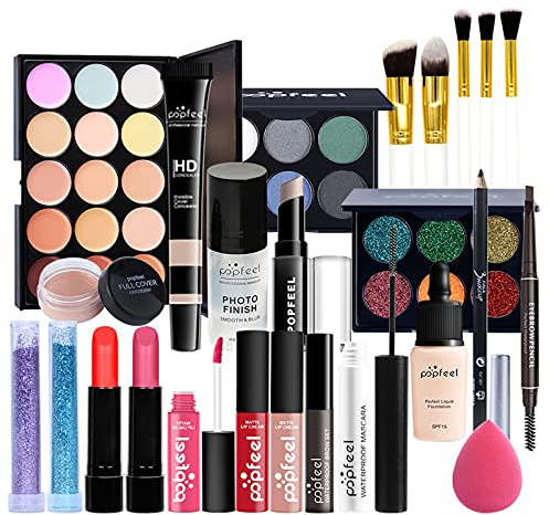 25St Schminkkasten Make-Up Set, Professionelles Kosmetische Schmink Set mit Lidschatten Lippengloss Rouge Concealer Usw, Multifunktions Kosmetik Produkte Set für Teenager-Mädchen Frauen#3