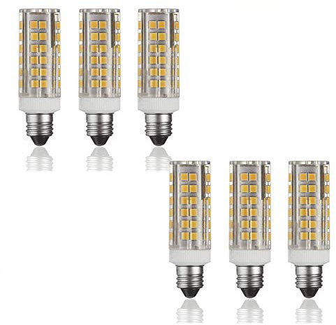 10W E11 Mini Ceramic Corn Light Bulbs (6 Pack) 102 LEDs 2835 SMD 1000lm LED Dimmable Corn Bulb , 100w Equivalent , for Ceiling Lamp , Sconce Etc , AC110-120V Light Bulb