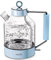 Electric Kettle, ASCOT Glass Electric Tea Kettle 1.5L 2200W Tea Heater & Hot Water Boiler, Borosilicate Glass, BPA-Free, Auto Shut-Off and Boil-Dry Protection (Blue)