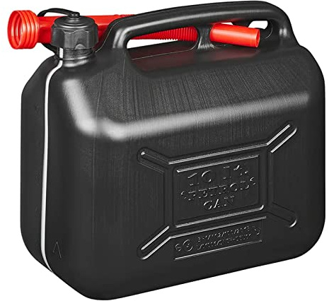 Kraftstoffkanister 10L Kunststoff Reserve Diesel Benzinkanister schwarz