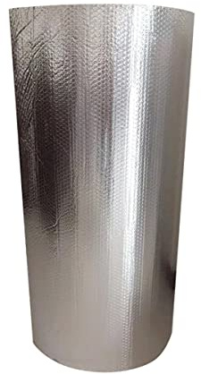 CCLONGTT Self-Adhesive Double Aluminium Bubble Insulation Foil Saves Energy & Money Vapour Barrier and Thermal Loft, Wall, Home, Caravan, Attic, Garage, Roofs (Size : 1mx5m)