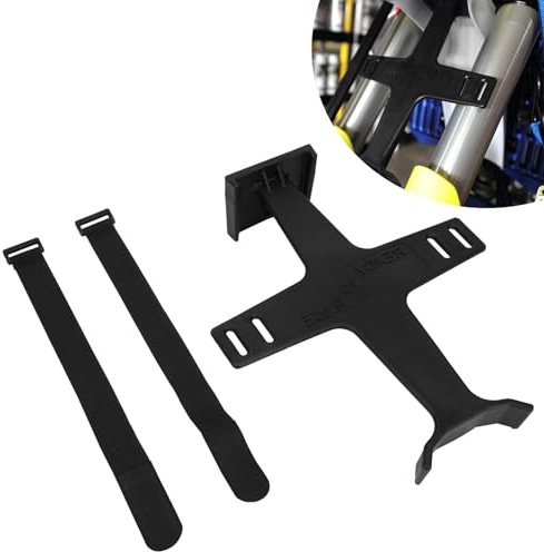 Runfarr Support Fourche Avant Moto,Bloque Fourche Transport Moto,Support Suspension Protection Fourche pour Motocross Supermoto Enduro Pit Bike-Noir