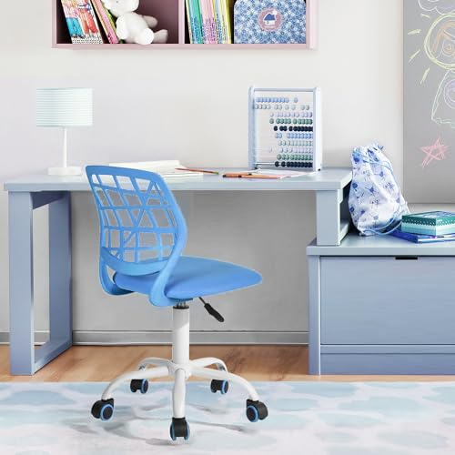 FurnitureR Home Office Stuhl, ergonomischer höhenverstellbarer Drehstuhl mit Rollen, moderner Computerstuhl für Arbeitszimmer und Büro
