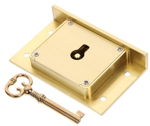 Mikikit 3stücke Retro Messing Schubladenschloss Mit Schlüssel Robustes Möbel Schloss Für Schränke Für Von Dokumenten Schmuck Und Werkzeugen Langlebig Und Vielseitig Einsetzbar