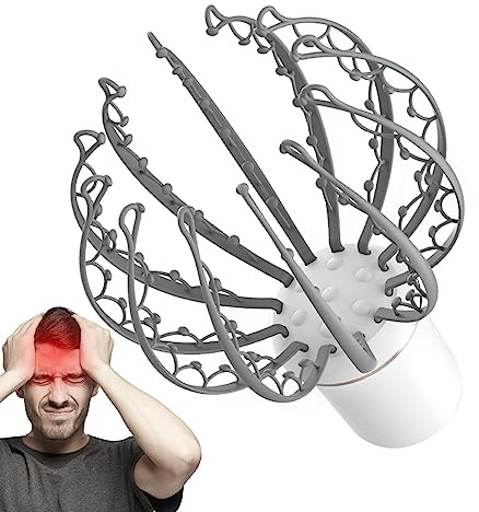Besreey Masseur pour Cuir chevelu avec Griffe de Poulpe électrique | Masseur pour Cuir chevelu Rechargeable – Scalp Scratcher avec 3 Modes et 84 Contacts vibrants