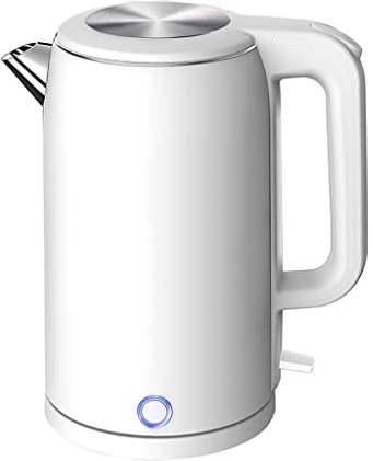 Electric Kettles Stainless Steel Interior Double Wall Hot Water Boiler Heater Auto Shut-Off and Boil-Dry Protection (Color : B) vision