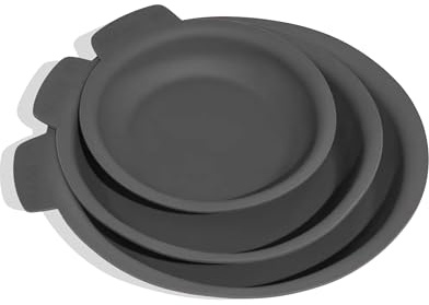 Made In Cookware | 3 Piece Set (Includes 8,10,12) Frying Pan Protectors | Graphite | Molded Silicone | Dishwasher Safe