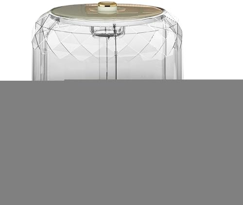 HunicandIU Rotating Travel Bucket, Cereal Container - Countertop Bean Container with Large Capacity | 6 Grids Dry Food Dispenser Rice Organiser, Grain Storage Box for Kitchen