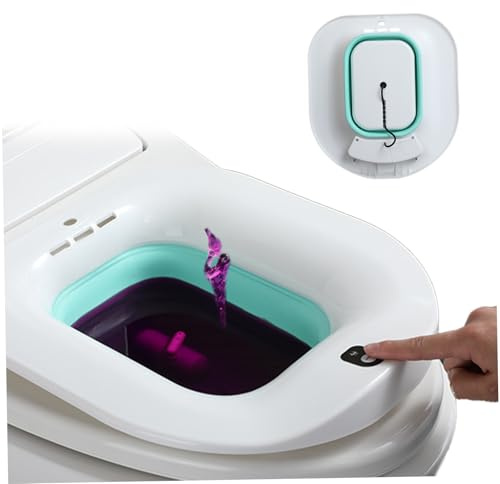 Sitz Bath for Toilet Electric Automatic Sitz Bath Tub Relief Postpartum Care Anti Overflow Foldable for Hemorrhoids Postpartum Elderly