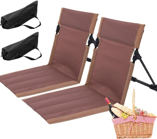 Strandmatten 2er Set, Strandmatten Gepolstert, Gepolsterte Strandliege Klappbar Leicht, Strandliege Mit Handtasche, 5-Gang-Einstellung, SonnenliegeStrand Faltbar, Verschleißfestes Gewebe, Sonnenmatte