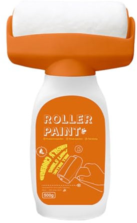 Portable Paint Roller, Fast Dry Brush, Smooth Coating Feature, Lightweight Handheld Design Element, Home Repair Tool, Ideal for Covering Stains Graffiti and Wall Marks