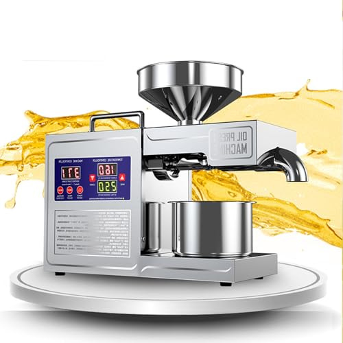 Lissontine 2nd Generation Oil Maker Machine – Cold & Hot Press Electric Oil Propose – Automatic Oil Press Expeller for Peanut, Sesame, Seeds – BPA-Free & Durable Home820W