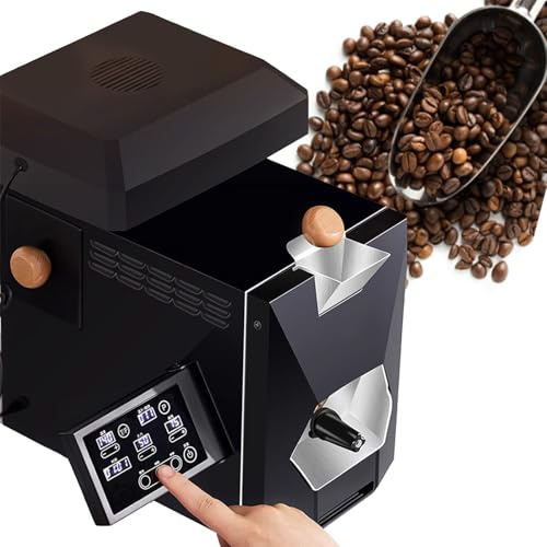 Torréfacteur De Café Professionnel, Pour Usage Domestique, Pour 100 À 300 G De Grains De Café, Avec 9 Courbes Prédéfinies, Filtre À Fumée, Conduits De Fumée Et Collecteur De Paille Inclus.