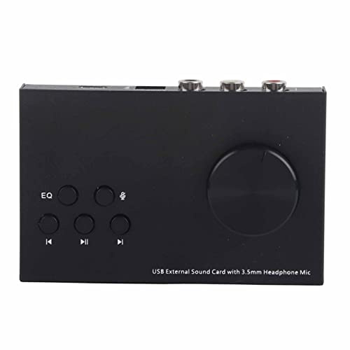 Yunseity Extern USB-LJUDKORT, MED 3,5 Mm MIC OCH USB-GRÄNSNITT, LJUDADAPTER FörMACPC, För
