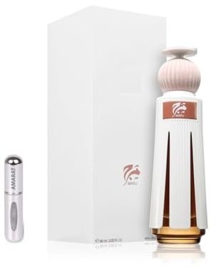 Marj Extrait de Parfum 60 ml, Profumo Arabo Unisex a Lunga Durata, Include Atomizzatore Ricaricabile 5 ML, Fragranza Unisex Floreale e Ambrato con Note di Rosa, Oud e Vaniglia (Marj)