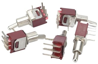 2 mini interruttori a levetta 5 pin ON-ON 5 mm