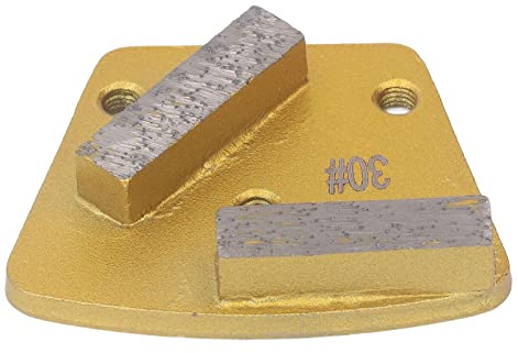 Fafeicy Disco Abrasivo Trapezoidal, Acero de Aleación, Almohadilla Abrasiva de Grano 30, Herramienta de Pulido de Hormigón de Alto Rendimiento para Pulir Pisos