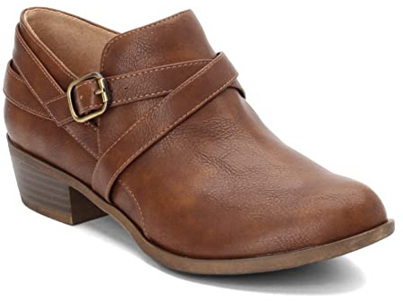 LifeStride Women's ADLEY Boot, whiskey, 9 W US