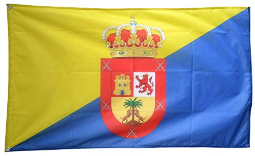 Flaggenfritze® Flagge/Fahne Spanien Gran Canaria (Kanarische Insel) - 90 x 150 cm