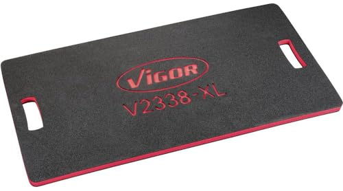 VIGOR Mechaniker Matte, V2338-XL, Große Liegefläche, Länge 980 mm | Länge 980 mm, Breite 480 mm, Höhe 27 mm, 470 g, L x B x H: 980 mm x 480 mm x 27 mm, Große Liegefläche, Gelenkschonend
