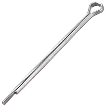 sourcing map 50Stk.Geteilt Splint 3/32 Zoll x 1 31/32 Zoll (2,5mmx50mm) Festigungsclip Silber
