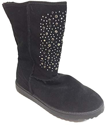 MADAME PIGALLE Zapatillas Botas para mujer canadienses, color negro, original AI New, Negro , 40 EU