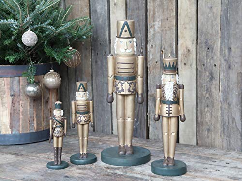 Chic Antique Deko Nussknacker 25 cm (Antique Gold